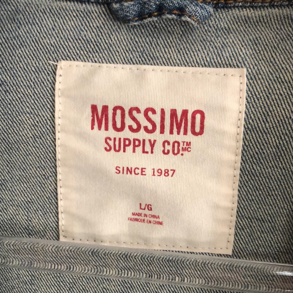 Mossimo Supply Co Blue Jean Jacket Cropped Denim - Picture 2 of 8